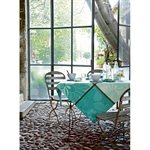 Nappe Empreintes Végétales Curaçao rectangulaire 2,5 m Le Jacquard Français